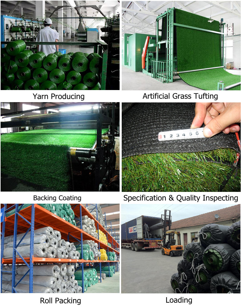 Artificial grass production process