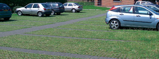 Usar a hierba de Leiyuan rejilla adoquines para un fácil aparcamiento